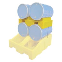 Essentials  Yellow Dispensing Bund Cradle 205Ltr Drums