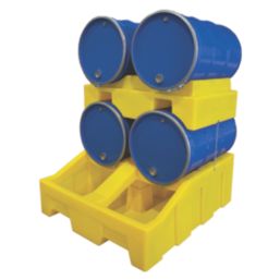 Essentials  Yellow Dispensing Bund Cradle 205Ltr Drums