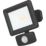 Luceco Essence Outdoor LED Floodlight with Ball Joint With PIR Sensor Black 10W 1050lm