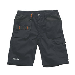 Scruffs Trade Flex Holster Work Shorts Black 34" W