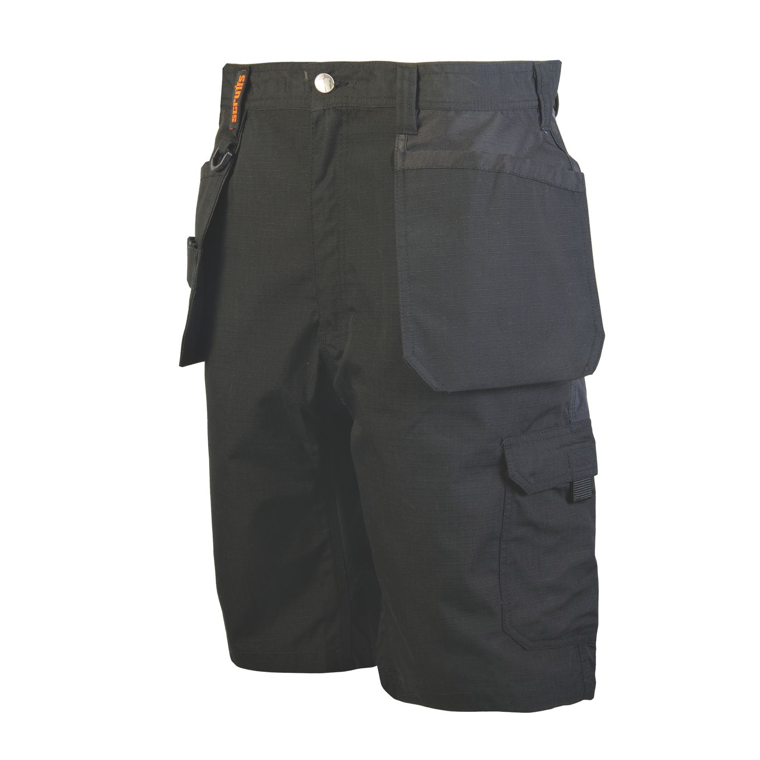 Scruffs Trade Flex Holster Work Shorts Black 34" W (167KV)