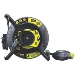 Masterplug OATRU3013FL3IP 13A 1-Gang 33m  Reverse Cable Reel 240V