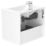 Newland  Double Drawer Wall-Mounted Vanity Unit with Basin Gloss White 600mm x 450mm x 540mm