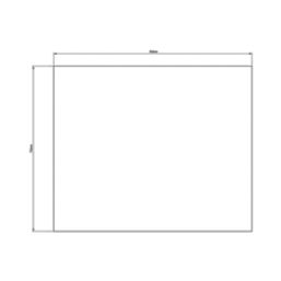 Splashback  Matt Grey Self-Adhesive Glass Kitchen Splashback 900mm x 750mm x 6mm