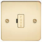 Knightsbridge  13A Unswitched Fused Spur  Polished Brass