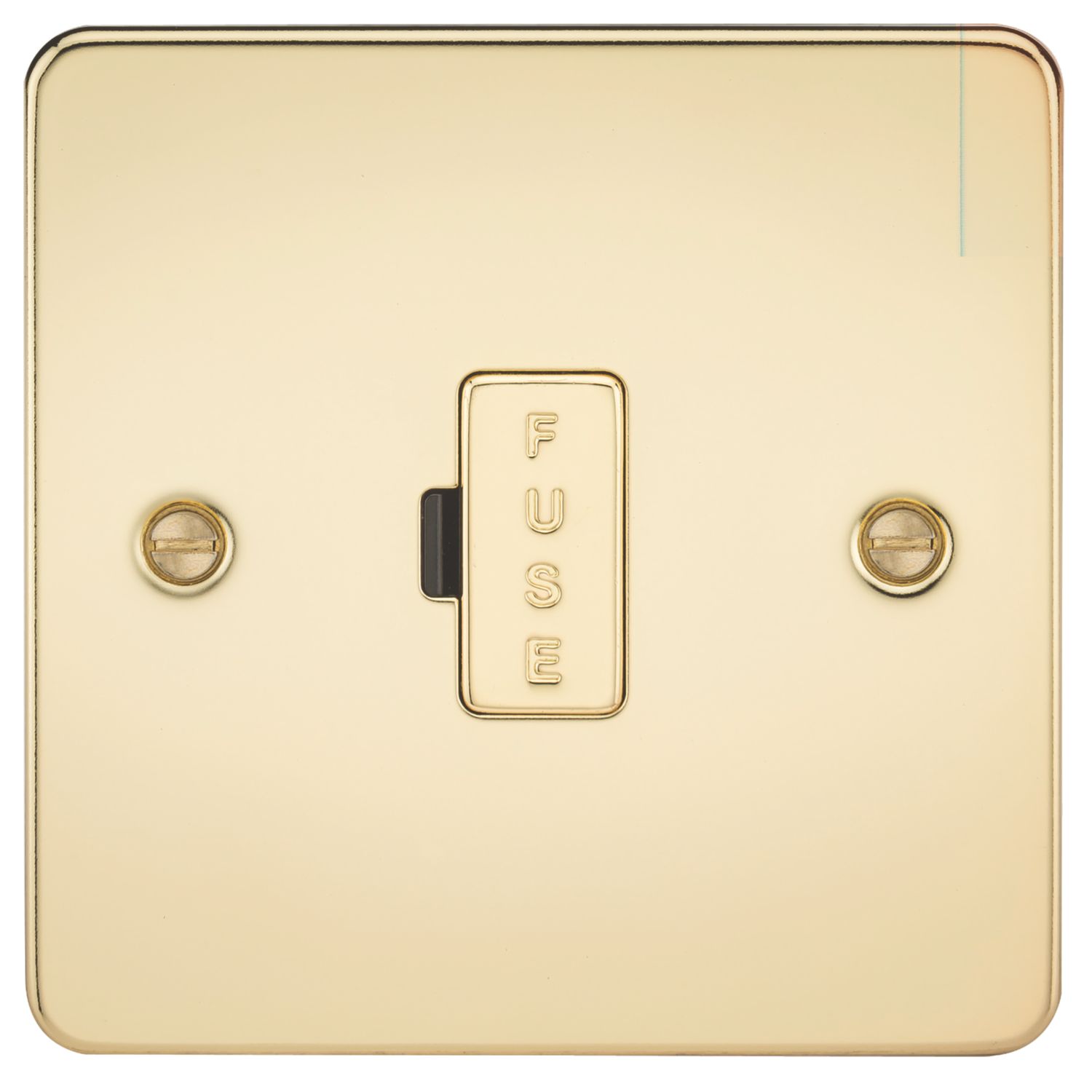 Knightsbridge 13A Unswitched Fused Spur Polished Brass (167TX)