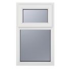 Crystal  Top Opening Obscure Double-Glazed Casement White uPVC Window  610mm x 965mm