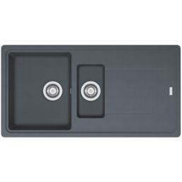 Refurb Franke Titan 1.5 Bowl Composite Kitchen Sink Graphite Reversible 970mm x 500mm