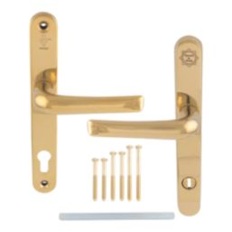 Smith & Locke  Door Handles Pair Polished Brass
