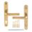 Smith & Locke  Door Handles Pair Polished Brass