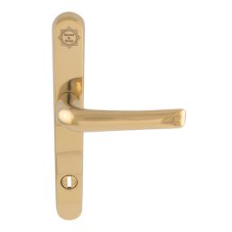 Smith & Locke  Door Handles Pair Polished Brass