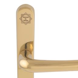 Smith & Locke  Door Handles Pair Polished Brass