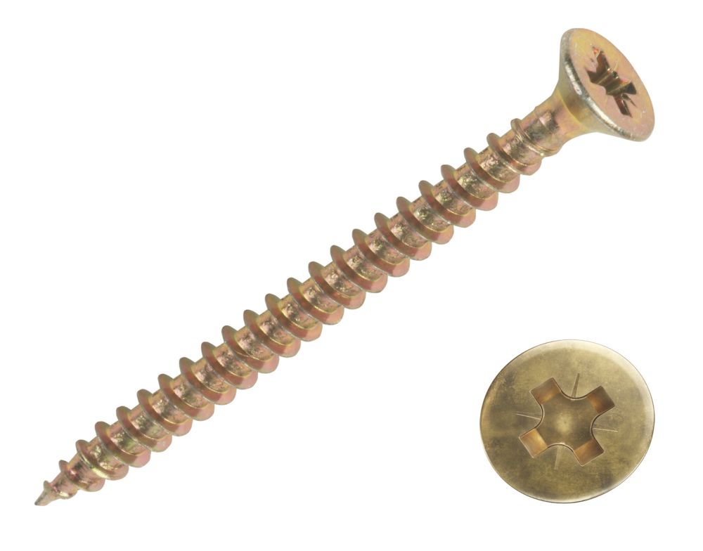 Goldscrew PZ DoubleCountersunk SelfTapping Multipurpose Screws 3.5mm