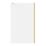 Palermo  Semi-Framed Showerwall Glass Brass 1200mm x 1950mm