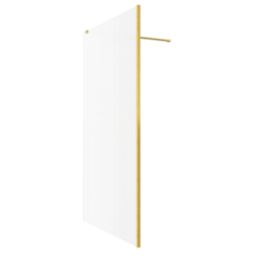 Palermo  Semi-Framed Showerwall Glass Brass 1200mm x 1950mm