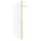 Palermo  Semi-Framed Showerwall Glass Brass 1200mm x 1950mm