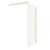 Palermo  Semi-Framed Showerwall Glass Brass 1200mm x 1950mm