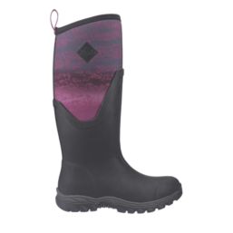 Muck Boots Arctic Sport II Tall Size 5 Womens Black & Magenta Non Safety Wellies