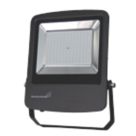 Brackenheath Rex Outdoor LED Industrial Floodlight With Photocell Black 150W 13,500lm
