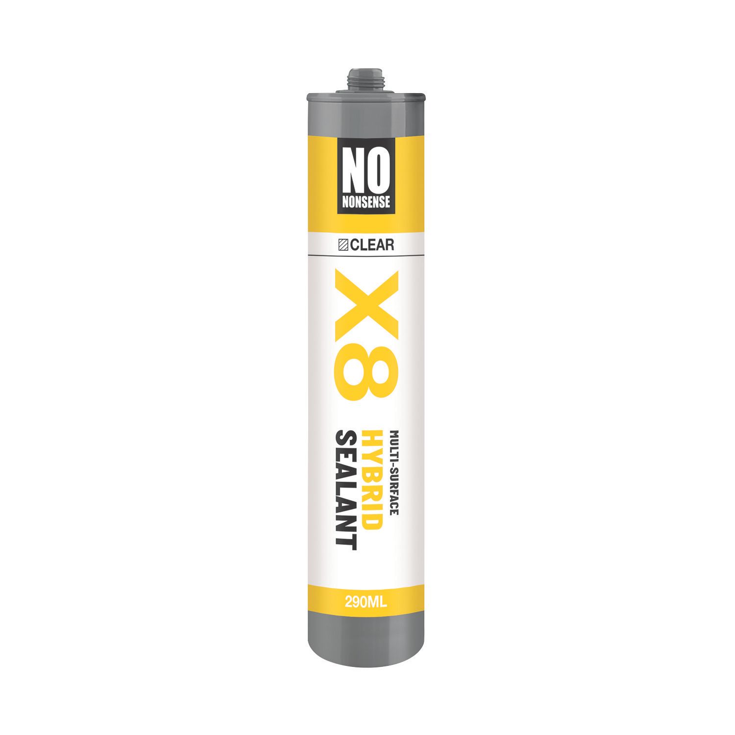 No Nonsense X8 Hybrid Sealant & Adhesive Clear 290ml (168HT)