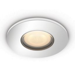 Philips Hue Adore Fixed LED Recessed Bathroom Downlight Chrome 5W 350lm -  Screwfix