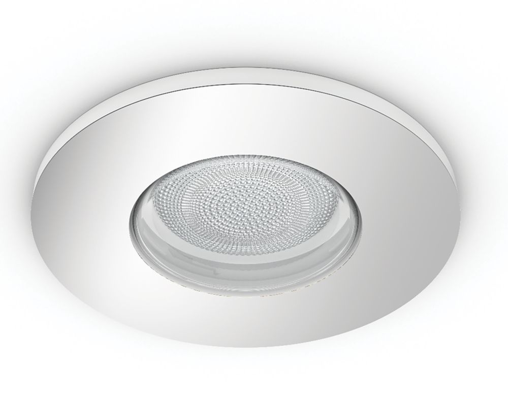 Philips Hue Adore Fixed LED Recessed Bathroom Downlight Chrome 5W 350lm
