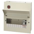 Wylex  10-Module 8-Way Part-Populated  RCD Incomer Consumer Unit