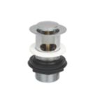 Flomasta Slotted Pop Up Basin Waste Chrome-Plated Brass 32mm