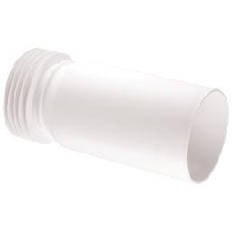 McAlpine WC-EXTA Rigid Straight Extension Piece for WC Connectors White 114mm