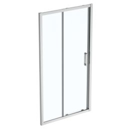 Armitage Shanks Connect 2 Framed Square Sliding Shower Door Chrome & Glass 1000mm x 1955mm