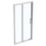 Armitage Shanks Connect 2 Framed Square Sliding Shower Door Chrome & Glass 1000mm x 1955mm