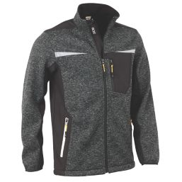 JCB D+IF Full Zip Jumper Grey Marl Large 46" Chest
