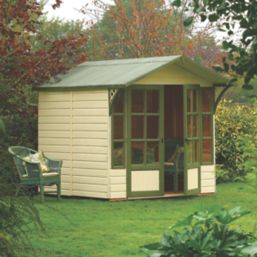 Rowlinson Eaton 6' 6" x 6' 6" (Nominal) Apex Timber Summerhouse