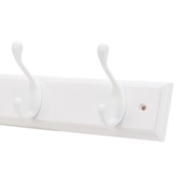 Essentials 4-Hook Rail White 458mm x 95mm