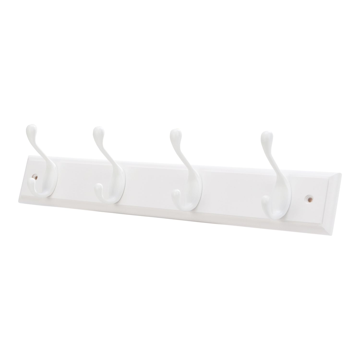 Essentials 4-Hook Rail White 458mm x 95mm (168TA)