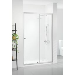 Triton Neo Six  Framed Rectangular Sliding Shower Door Chrome  1100mm x 1850mm