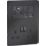 Knightsbridge SFR994MBB 13A 2-Gang DP Combination Plate + 4.0A 18W 2-Outlet Type A & C USB Charger Matt Black with Black Inserts