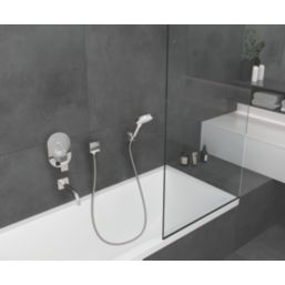 Hansgrohe Vernis Shape Chrome Wall Mounted Bath Mixer Tap Spout