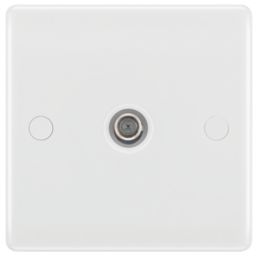 British General 800 Series 1-Gang F-Type Satellite Socket White