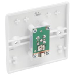 British General 800 Series 1-Gang F-Type Satellite Socket White