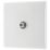 British General 800 Series 1-Gang F-Type Satellite Socket White