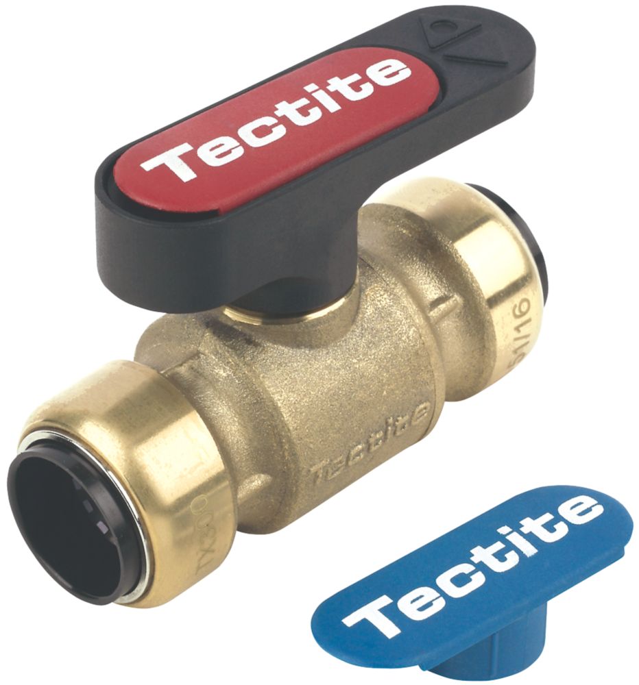 Tectite Classic TX300 PushFit Full Bore 22mm Lever Ball Valve with