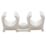 Talon  15mm Double Snap-On Pipe Clips  10 Pack