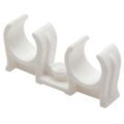 Talon  15mm Double Snap-On Pipe Clips  10 Pack