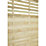 Forest Kyoto  Slatted Top Fence Panels Natural Timber 6' x 6' Pack of 10