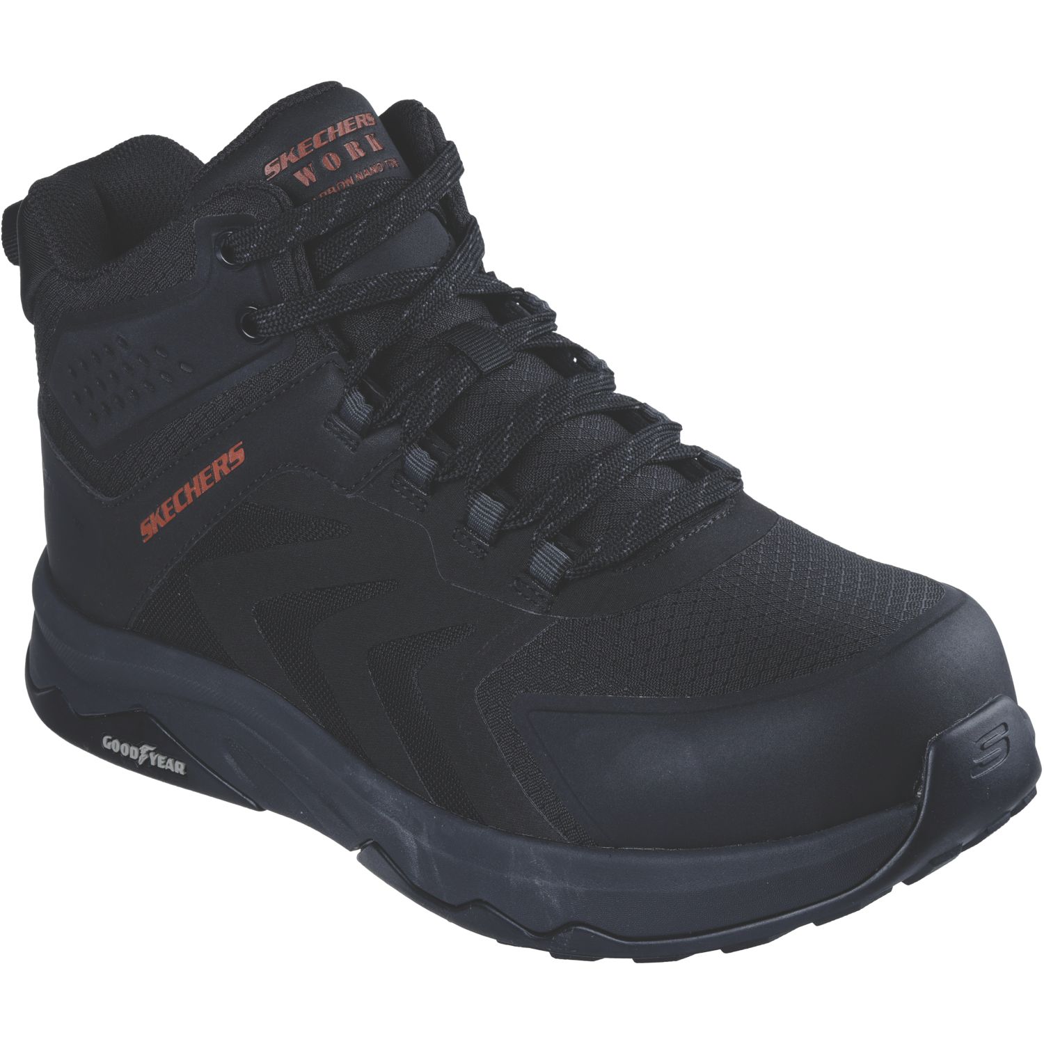 Skechers Work Speed-Flex Trekker Size 9 Black Safety Boots (169AY)