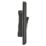 Knightsbridge Raised Edge Rounded 10AX 1-Gang 1-Way Double Pole Switch  Matt Black