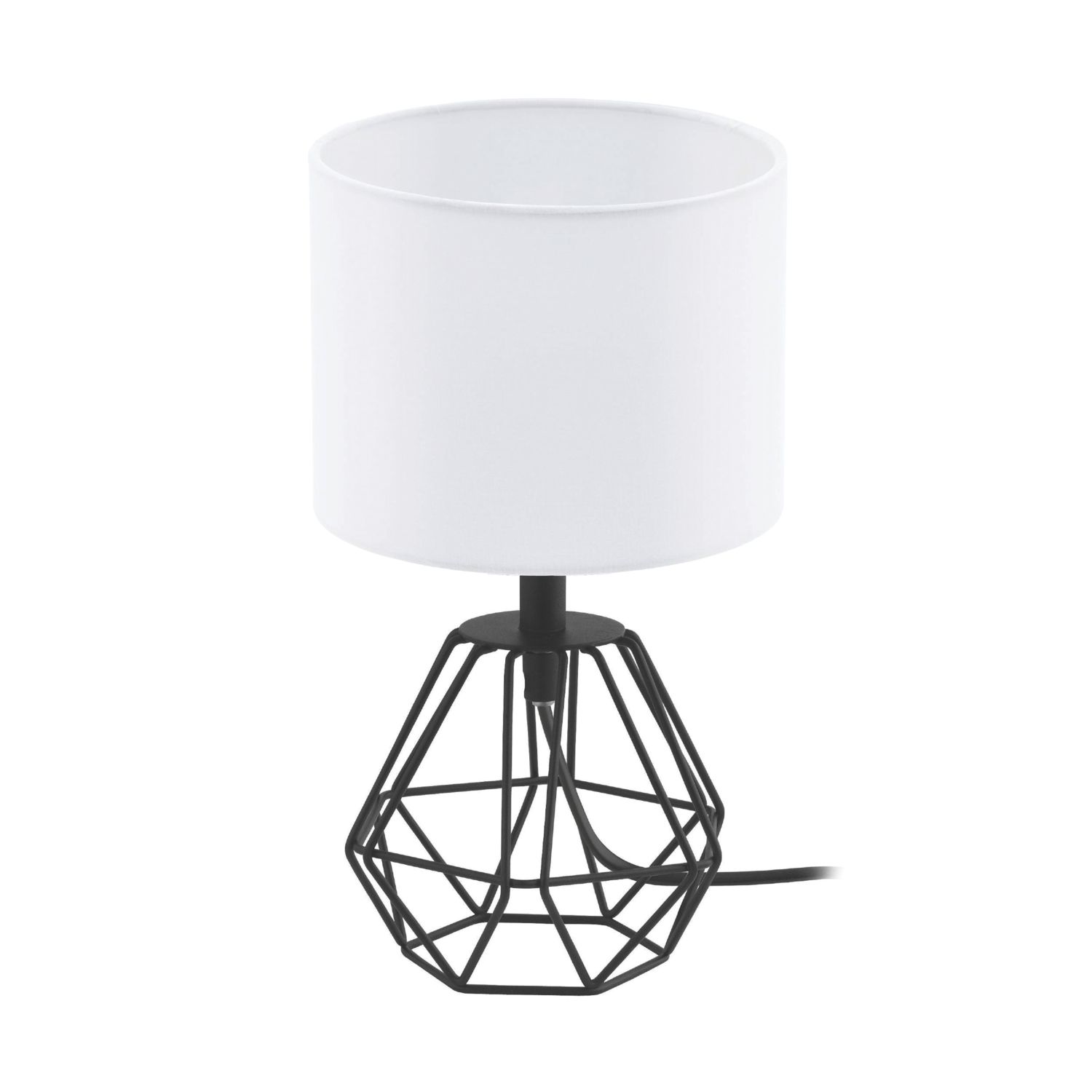 Eglo Carlton 2 Table Lamp Black/White (169CV)