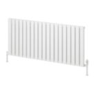 Reina Piatto Single 600mm x 1420mm 3630BTU White Horizontal Designer Radiator