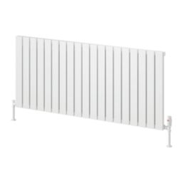 Reina Piatto Single 600mm x 1420mm 3630BTU White Horizontal Designer Radiator